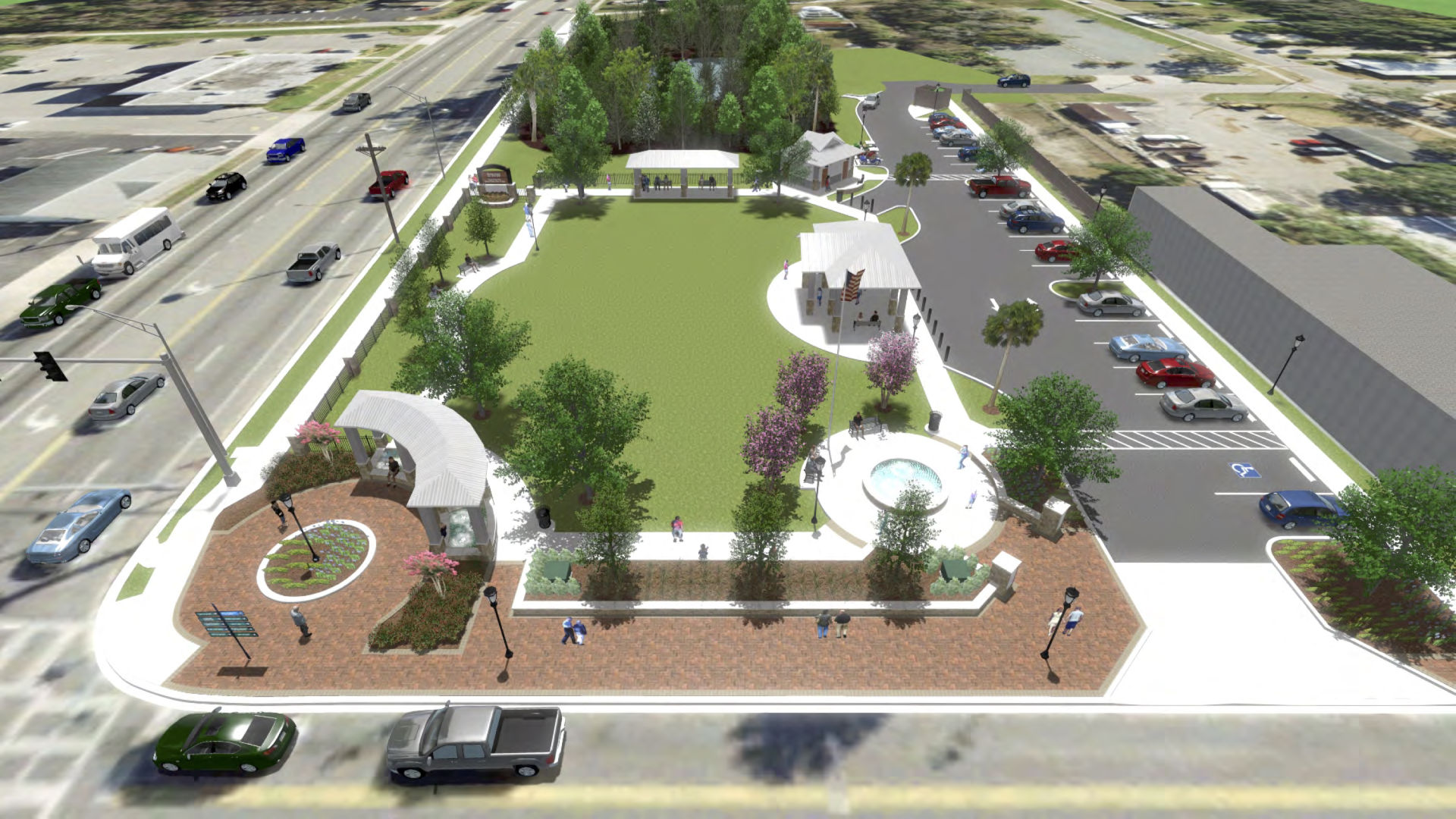 Crystal River Town Square Rendering 2